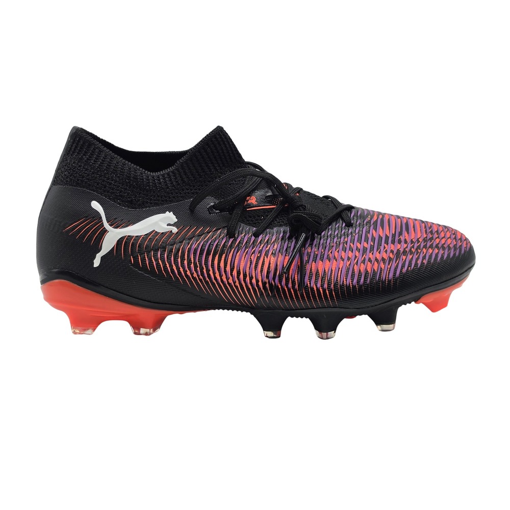 Puma Future 8 Match FG/AG Womens 7 Black Orange Purple Soccer Cleats 108382-01